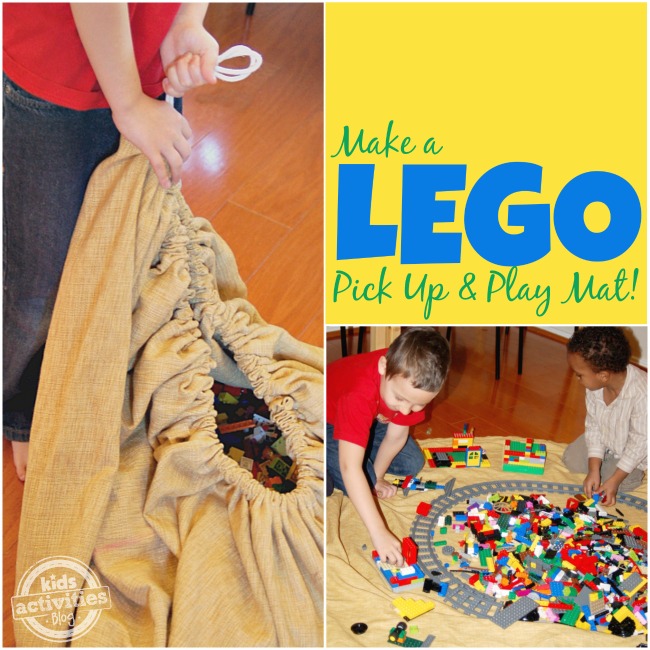 DIY LEGO Storage Pick Up & Play Mat - Holly Homer